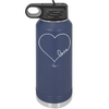 Love Heart - Laser Engraved Stainless Steel Drinkware - 1725 -