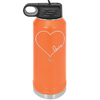 Love Heart - Laser Engraved Stainless Steel Drinkware - 1725 -