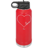 Love Heart - Laser Engraved Stainless Steel Drinkware - 1725 -