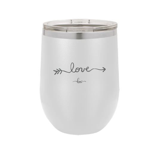 Love Arrow - Laser Engraved Stainless Steel Drinkware - 1726 -
