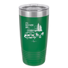 I'd Rather be Camping with Mountians - Laser Engraved Stainless Steel Drinkware - 1727 -