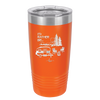 I'd Rather be Camping with Mountians - Laser Engraved Stainless Steel Drinkware - 1727 -