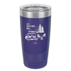 I'd Rather be Camping with Mountians - Laser Engraved Stainless Steel Drinkware - 1727 -