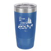I'd Rather be Camping with Mountians - Laser Engraved Stainless Steel Drinkware - 1727 -