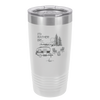 I'd Rather be Camping with Mountians - Laser Engraved Stainless Steel Drinkware - 1727 -
