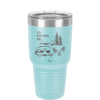 I'd Rather be Camping with Mountians - Laser Engraved Stainless Steel Drinkware - 1727 -