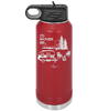 I'd Rather be Camping with Mountians - Laser Engraved Stainless Steel Drinkware - 1727 -