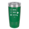 Single. Taken. Cat Lady. - Laser Engraved Stainless Steel Drinkware - 1728 -