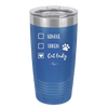 Single. Taken. Cat Lady. - Laser Engraved Stainless Steel Drinkware - 1728 -