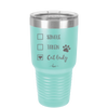 Single. Taken. Cat Lady. - Laser Engraved Stainless Steel Drinkware - 1728 -