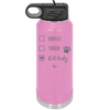 Single. Taken. Cat Lady. - Laser Engraved Stainless Steel Drinkware - 1728 -