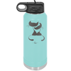Cat Couple Cuddles - Laser Engraved Stainless Steel Drinkware - 1731 -