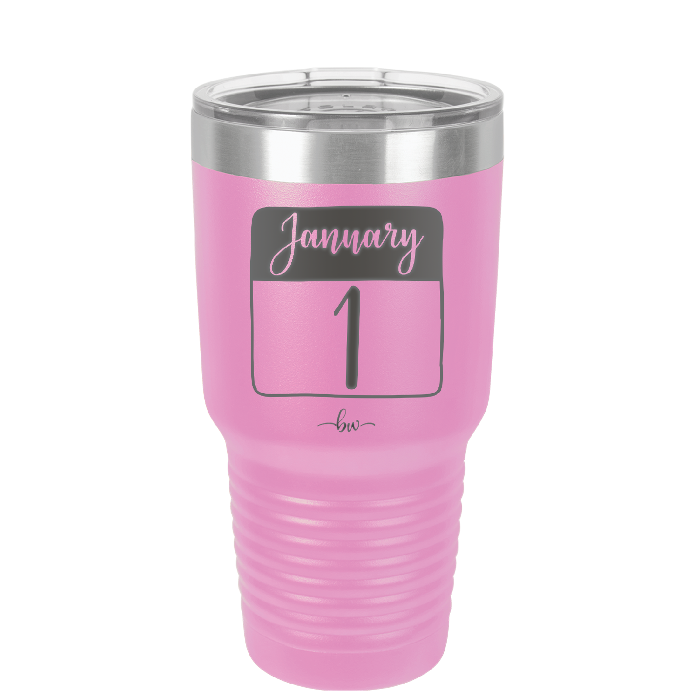 January 1st Calendar - Laser Engraved Stainless Steel Drinkware - 1735 -
