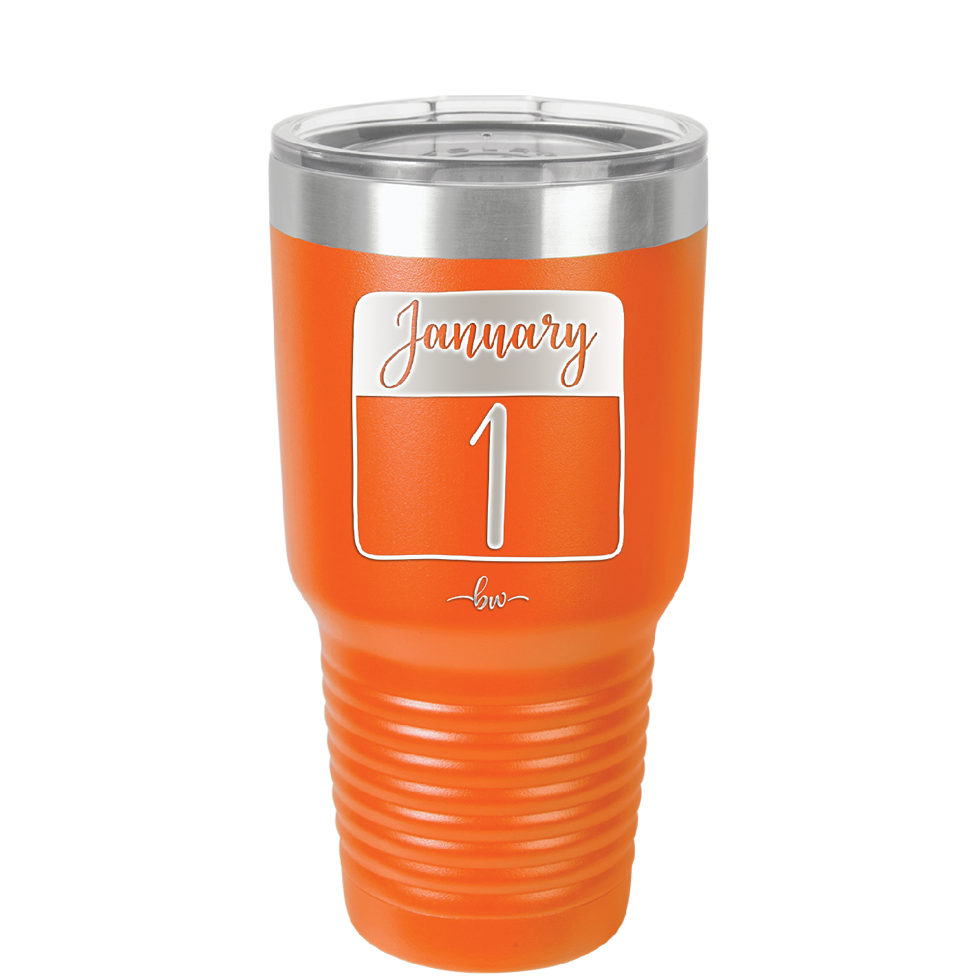 January 1st Calendar - Laser Engraved Stainless Steel Drinkware - 1735 -