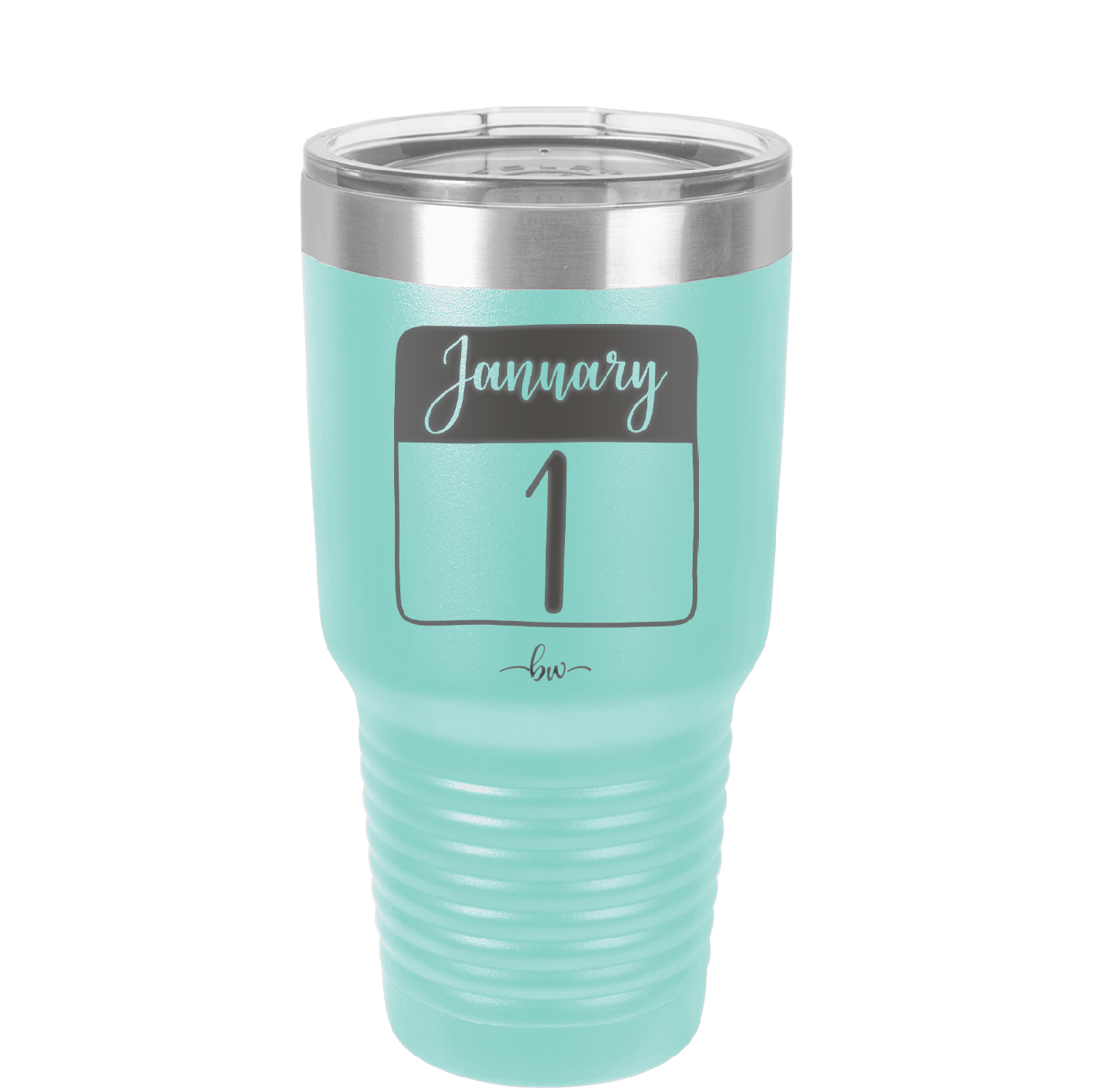 January 1st Calendar - Laser Engraved Stainless Steel Drinkware - 1735 -