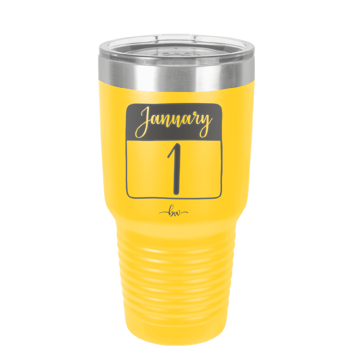 January 1st Calendar - Laser Engraved Stainless Steel Drinkware - 1735 -