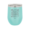 New Year Wishes Midnight Kisses - Laser Engraved Stainless Steel Drinkware - 1736 -