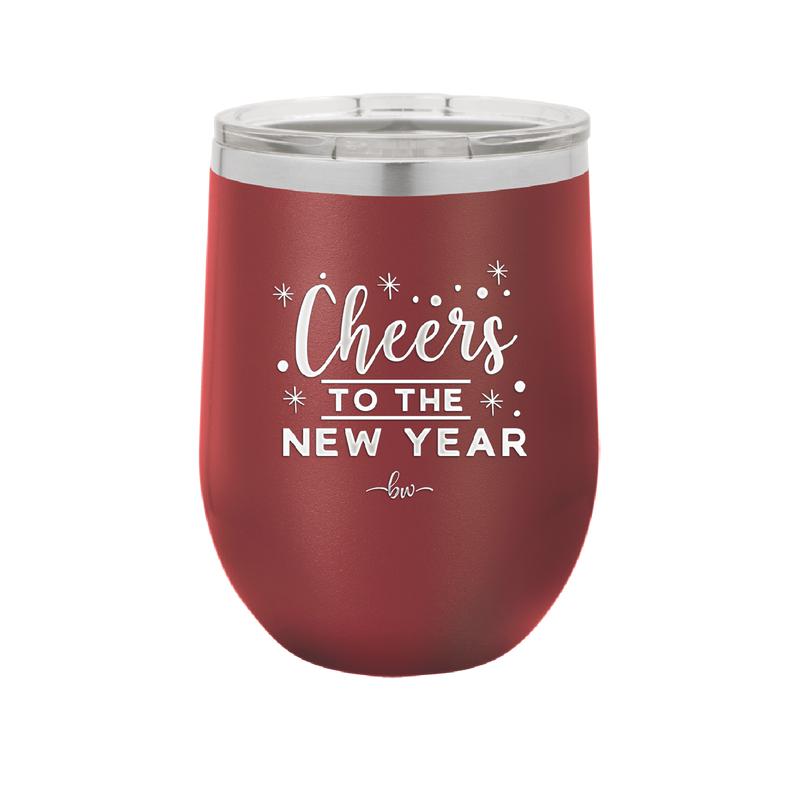 Cheers to the New Year - Laser Engraved Stainless Steel Drinkware - 1737 -