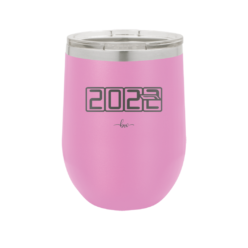 12 oz wine cup 2023 countdown- lavender
