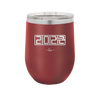 12 oz wine cup 2023 countdown- maroon