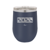12 oz wine cup 2023 countdown- navy