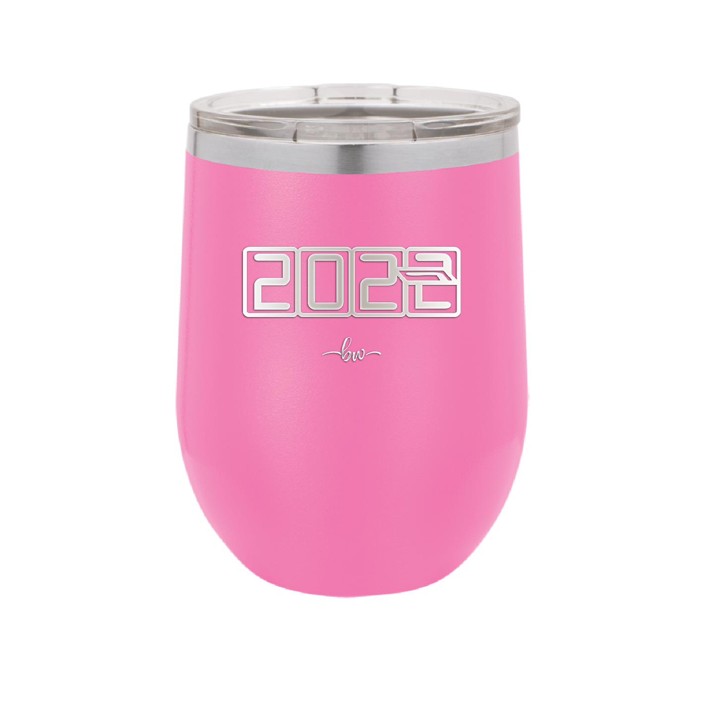 12 oz wine cup 2023 countdown- pink