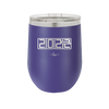 12 oz wine cup 2023 countdown- purple