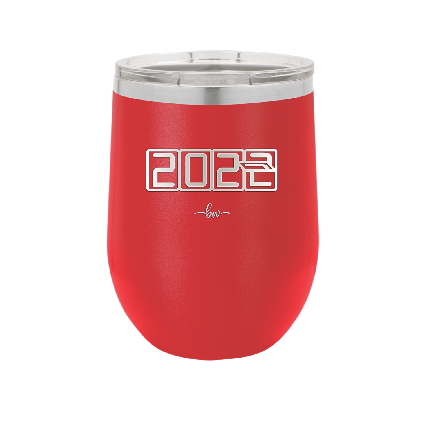 12 oz wine cup 2023 countdown- red