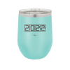 12 oz wine cup 2023 countdown- seafoam