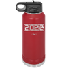 32 oz water bottle 2023 countdown- maroon
