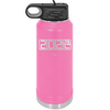 32 oz water bottle 2023 countdown- pink