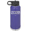 32 oz water bottle 2023 countdown- purple
