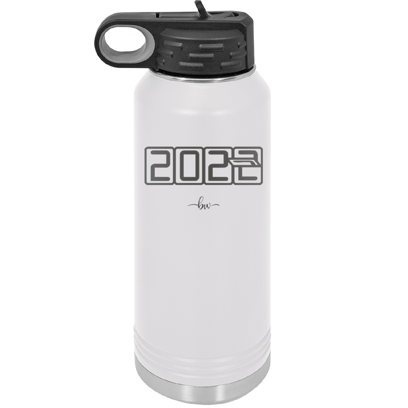 32 oz water bottle 2023 countdown- white