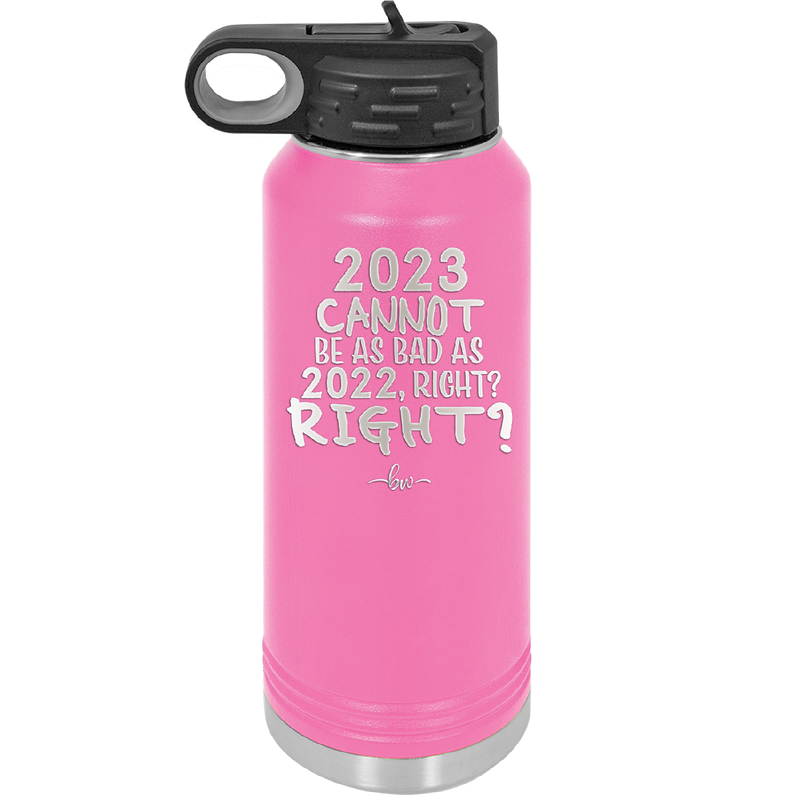 32 oz water bottle 2023 cannot be as bas as 2022, right?right? - pink