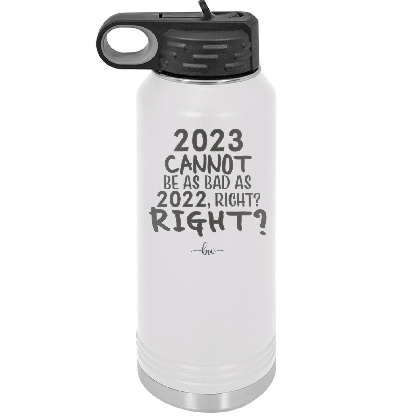 32 oz water bottle 2023 cannot be as bas as 2022, right?right? - white