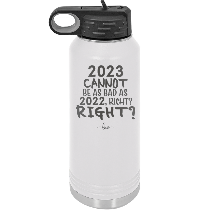 32 oz water bottle 2023 cannot be as bas as 2022, right?right? - white