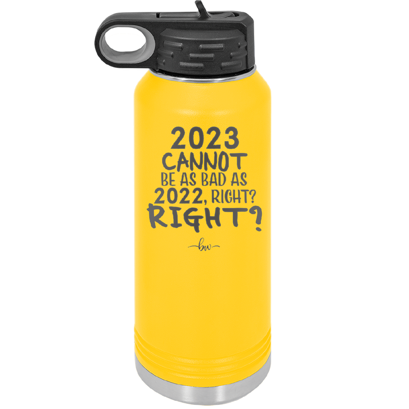 32 oz water bottle 2023 cannot be as bas as 2022, right?right? - yellow