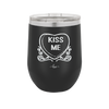 Candy Heart Kiss Me - Laser Engraved Stainless Steel Drinkware - 1754 -