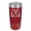 Candy Heart Kiss Me - Laser Engraved Stainless Steel Drinkware - 1754 -