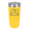 Candy Heart Love You - Laser Engraved Stainless Steel Drinkware - 1756 -
