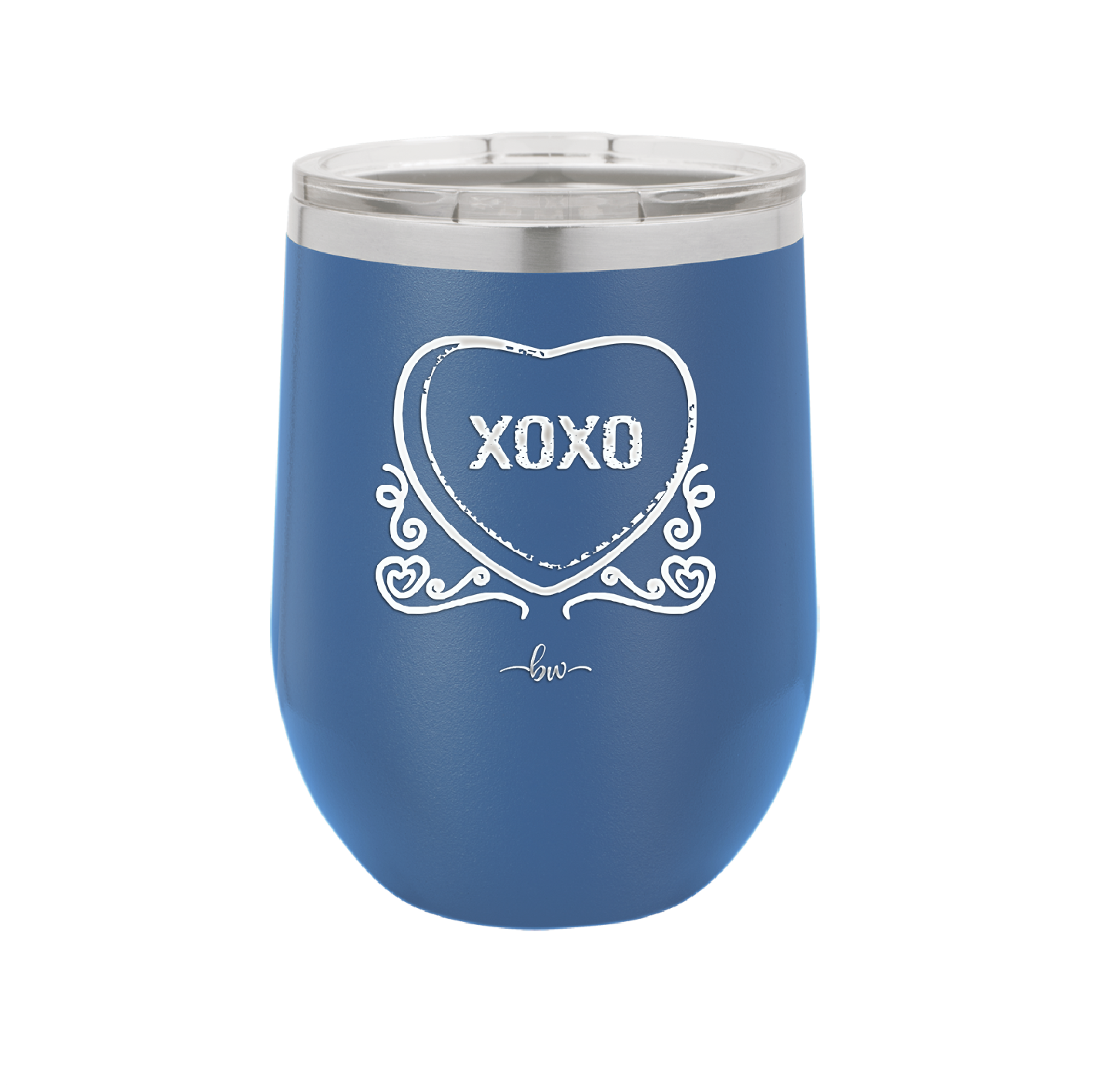 Candy Heart XOXO - Laser Engraved Stainless Steel Drinkware - 1757 -