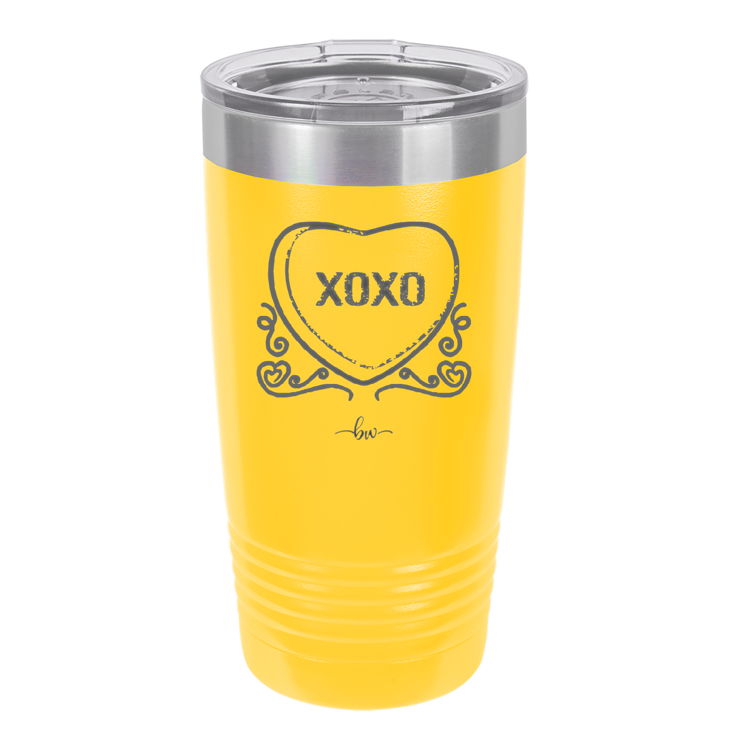 Candy Heart XOXO - Laser Engraved Stainless Steel Drinkware - 1757 -