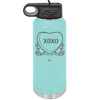 Candy Heart XOXO - Laser Engraved Stainless Steel Drinkware - 1757 -