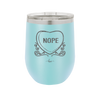 Candy Heart Nope - Laser Engraved Stainless Steel Drinkware - 1758 -