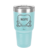 Candy Heart Nope - Laser Engraved Stainless Steel Drinkware - 1758 -