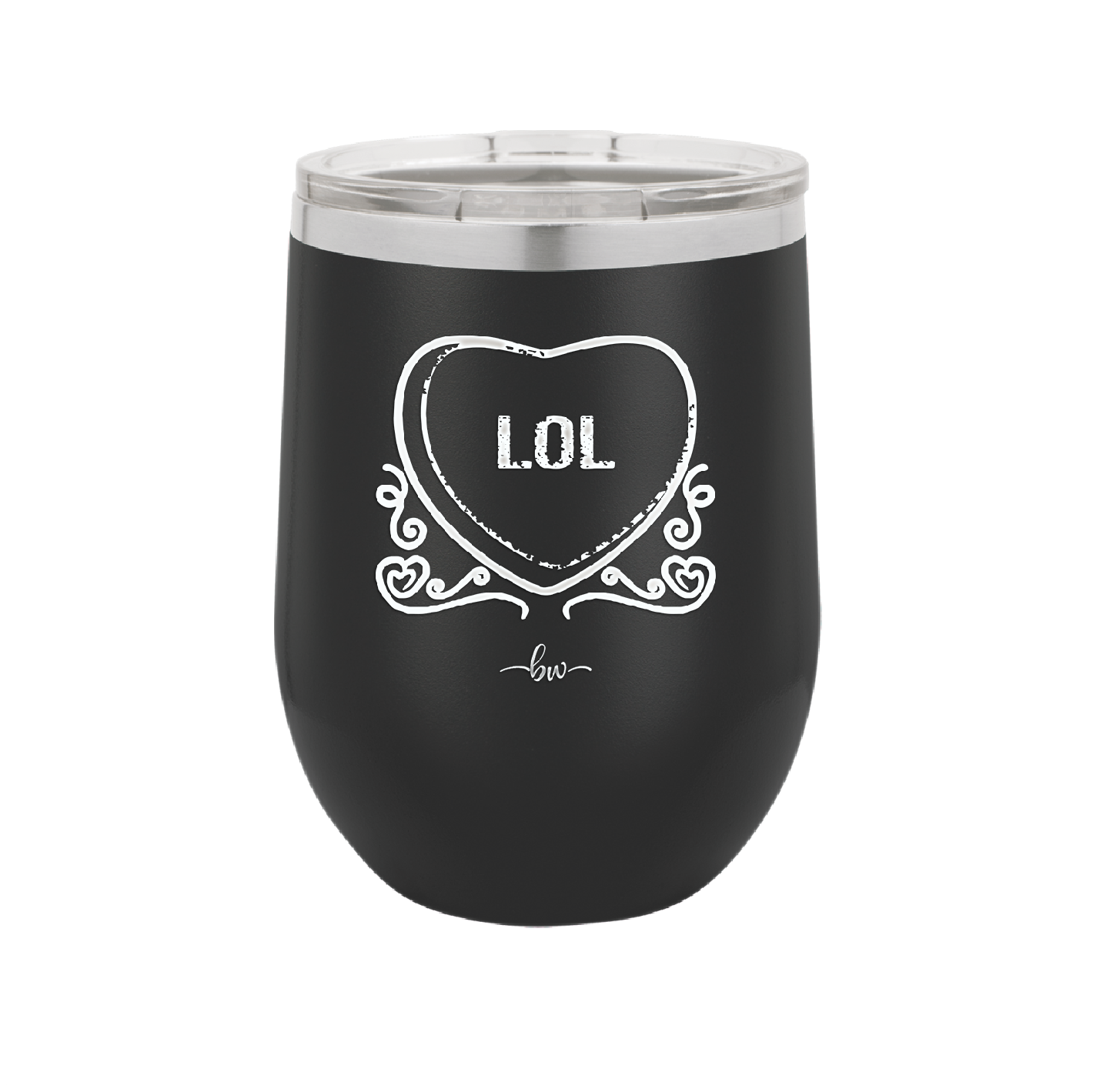 Candy Heart LOL - Laser Engraved Stainless Steel Drinkware - 1759 -