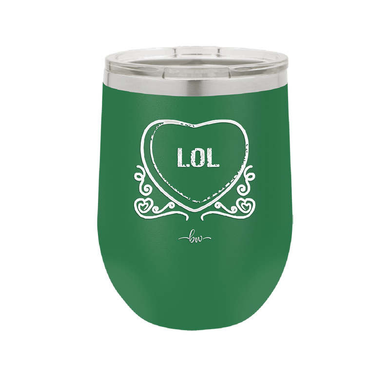 Candy Heart LOL - Laser Engraved Stainless Steel Drinkware - 1759 -