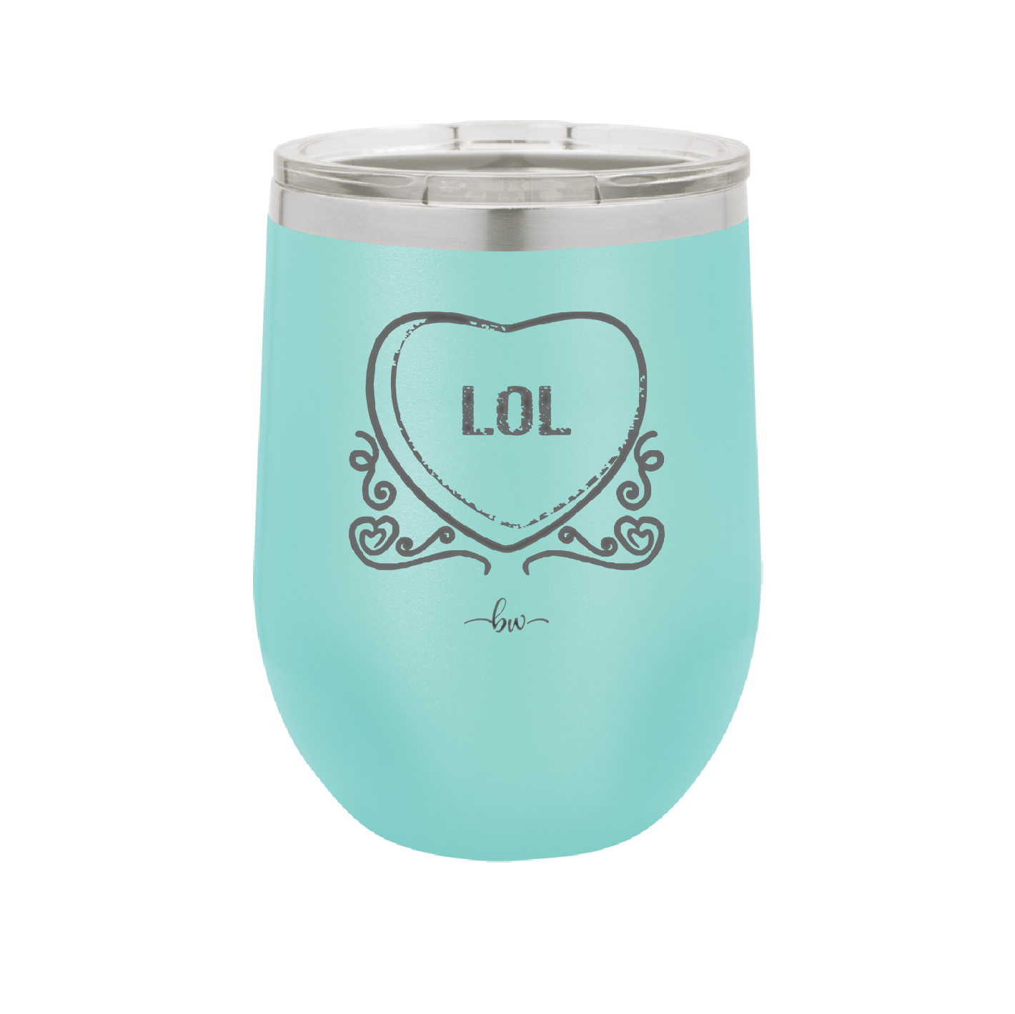 Candy Heart LOL - Laser Engraved Stainless Steel Drinkware - 1759 -