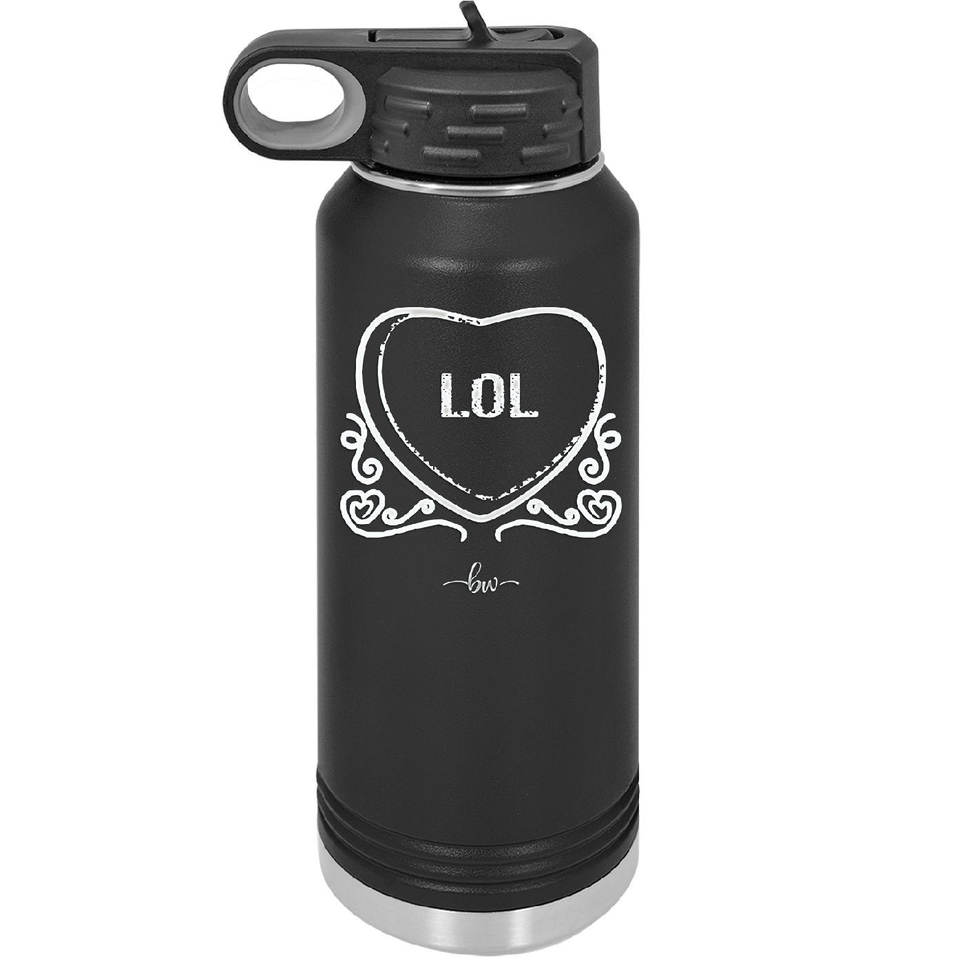 Candy Heart LOL - Laser Engraved Stainless Steel Drinkware - 1759 -