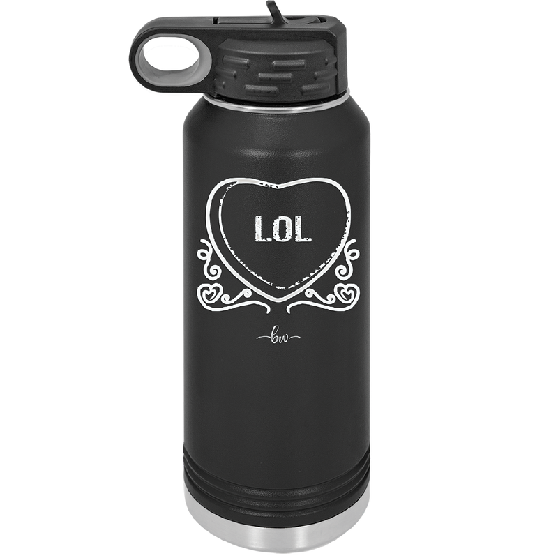Candy Heart LOL - Laser Engraved Stainless Steel Drinkware - 1759 -